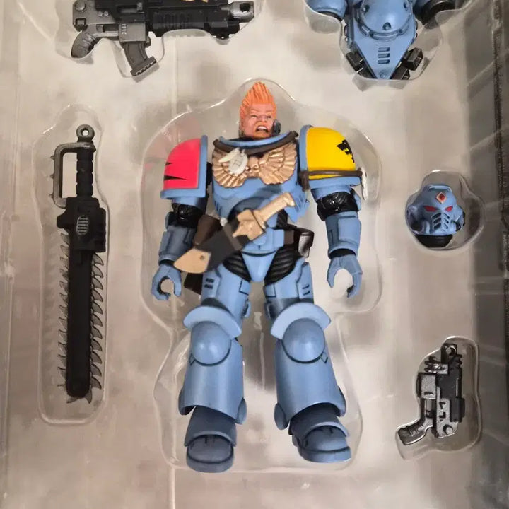 [BUNJANG] JoyToy Warhammer Space Wolves Hunter Pack 1/18 Scale Action Figure / 조이토이 워해머 스페이스 울프 헌터팩 (스페이스마린 하늘색 병사)