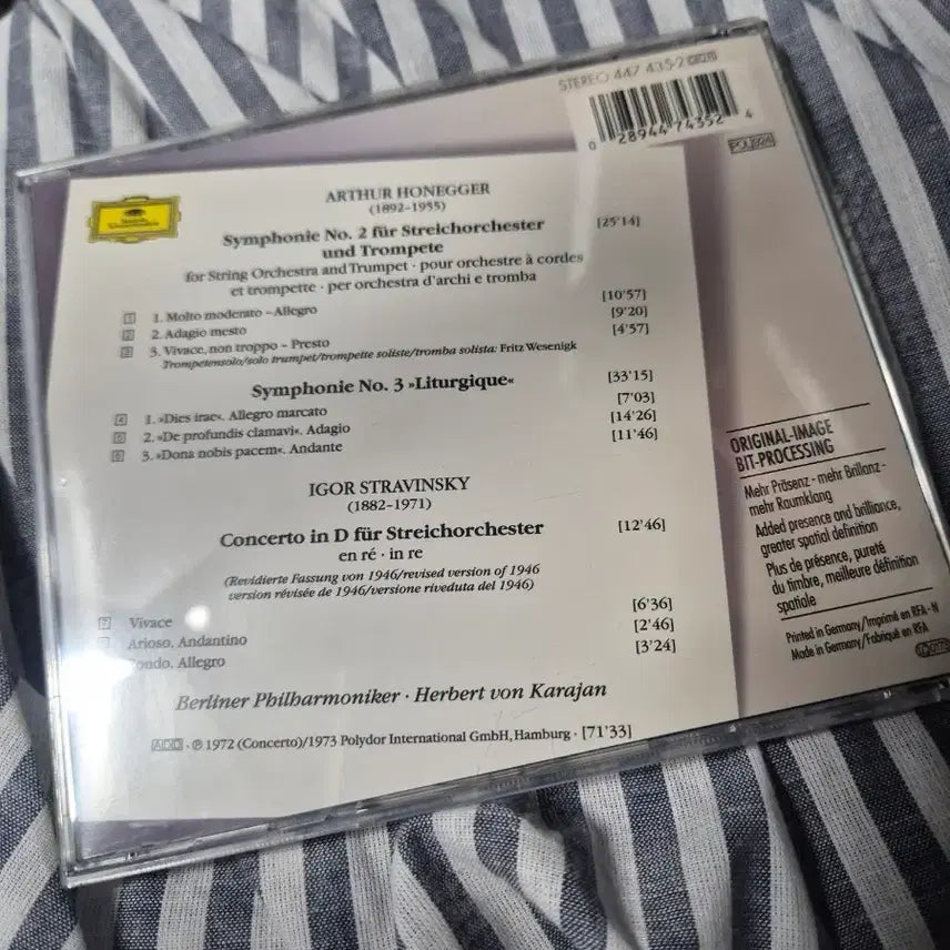 [BUNJANG] Arthur Honegger Symphonies No. 2, No. 3 "Liturgique" CD / 아르투르 호네거 교향곡 2번, 3번 "전례곡" CD