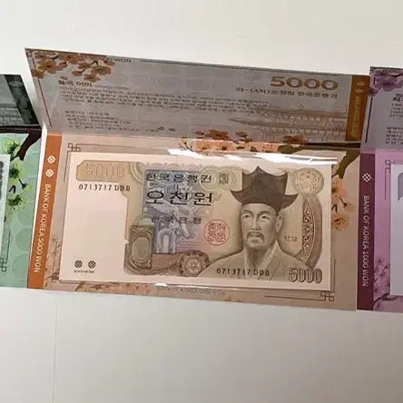 [BUNJANG] Bank of Korea Old Banknote Set UNC (100, 1,000, 5,000 Won) with Original Case / 한국은행 구권 지폐 3종 세트 미사용 UNC 지폐 100 1,000 5,000원 한국은행 전용 지폐 케이스 포함