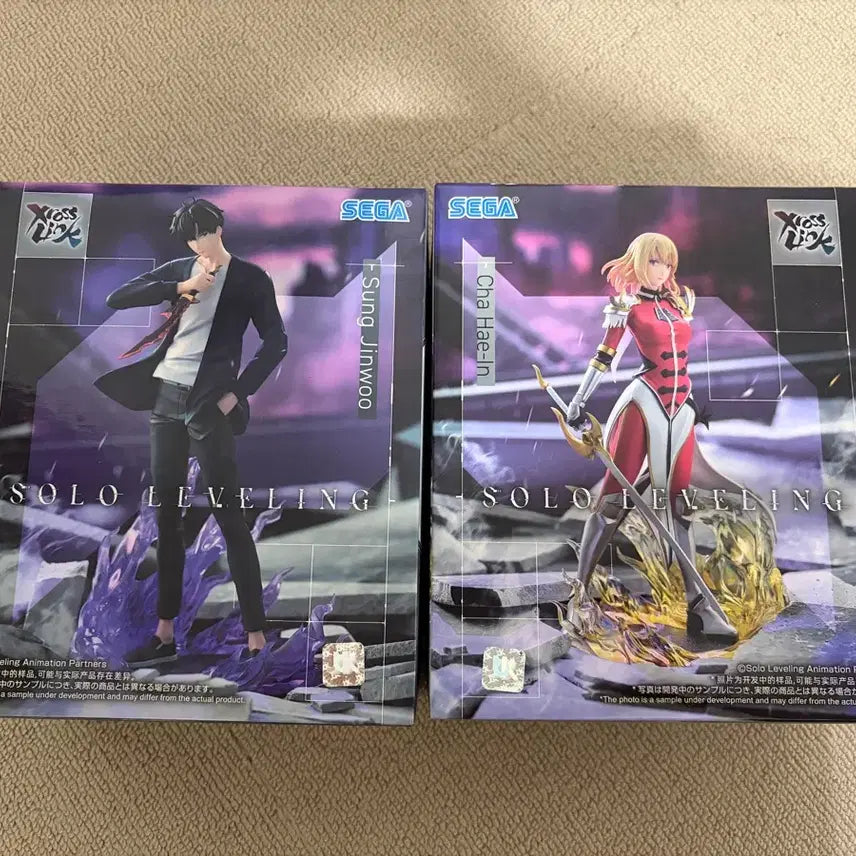 [BUNJANG] Solo Leveling Sung Jinwoo Cha Haein Figure (Sealed) / (미개봉) 나혼자 레벨업 성진우 차해인 피규어