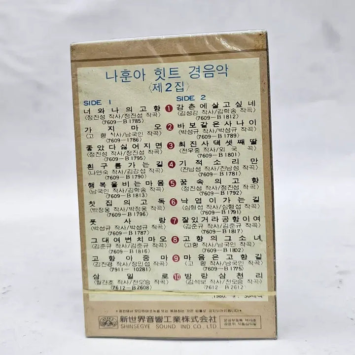 [BUNJANG] Na Hoon-a Hit Gyeong Eumak Vol. 2 Cassette Tape (Sealed) / 나훈아 히트경음악 2집 카세트테이프(미개봉)