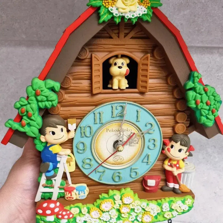 [BUNJANG] Fujiya Peko-chan Cuckoo Clock / 후지야 페코짱 페코 뻐꾸기 시계(미사용 새상품)