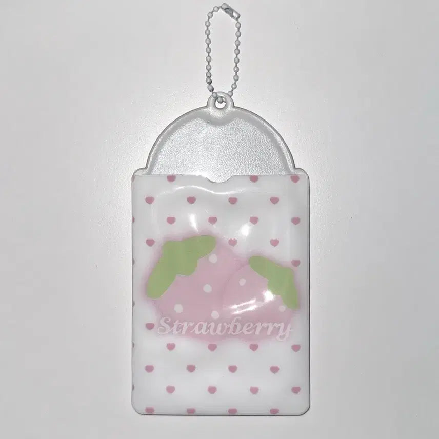 [BUNJANG] Strawberry Dot Photocard Holder / 스트로베리 딸기 도트 포카홀더 카드홀더 판매