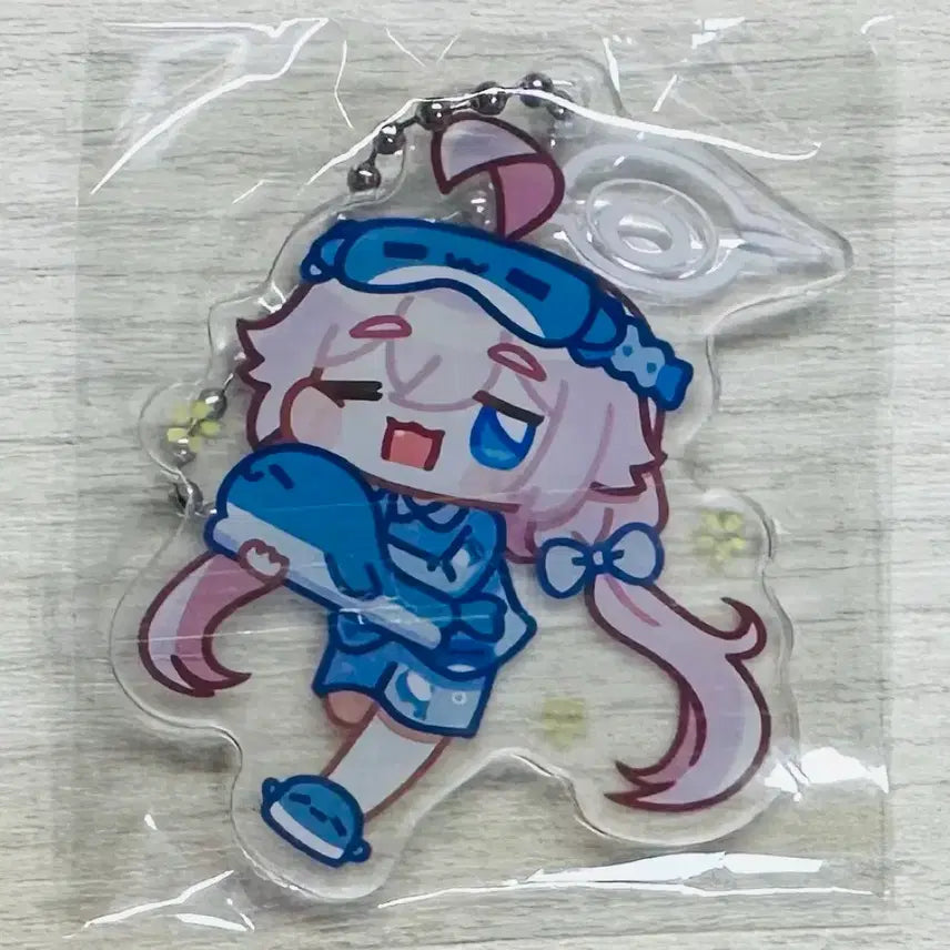 [BUNJANG] Blue Archive Whale Slippers + Hoshino Special Acrylic Keyring / 블루아카이브 고래 슬리퍼 +호시노 특전 아크릴키링