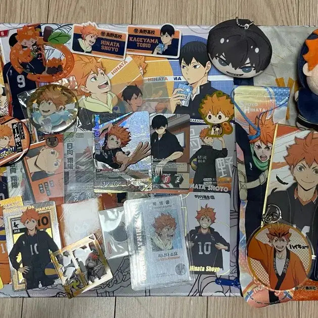 [BUNJANG] Haikyuu!! Hinata Kageyama Acrylic Plush Bundle / 하이큐 히나타 카게야마 일괄 아크릴 누이 바보카