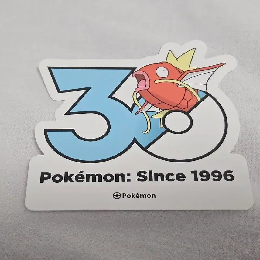 [BUNJANG] Pokemon 30th Anniversary Magikarp Sticker / 포켓몬스터 30주년 스티커 잉어킹