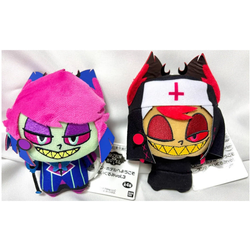 [BUNJANG] Hazbin Hotel Alastor Chibi Plush Doll 2-Set Bundle / 해즈빈 호텔 치비구루미 알래스터 인형 2종 세트