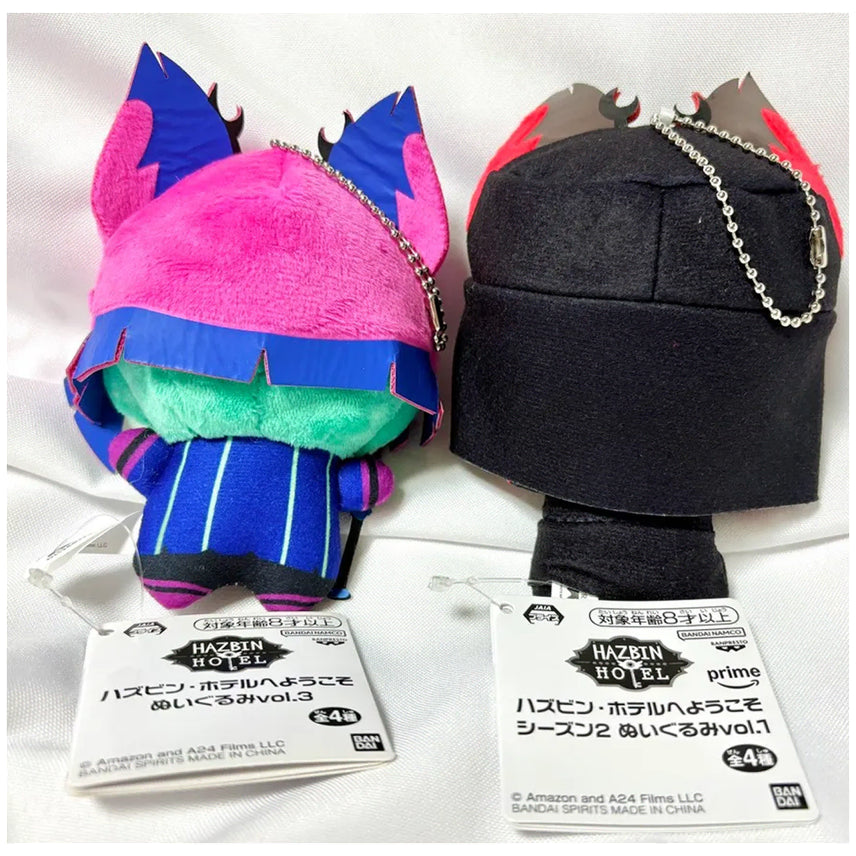 [BUNJANG] Hazbin Hotel Alastor Chibi Plush Doll 2-Set Bundle / 해즈빈 호텔 치비구루미 알래스터 인형 2종 세트