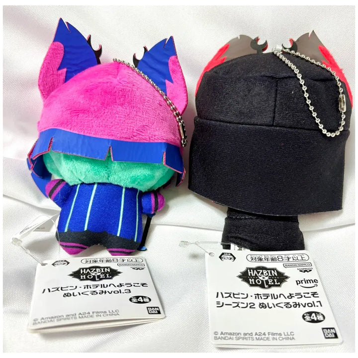 [BUNJANG] Hazbin Hotel Alastor Chibi Plush Doll 2-Set Bundle / 해즈빈 호텔 치비구루미 알래스터 인형 2종 세트