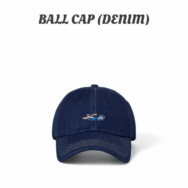 [BUNJANG] BTS Swim Denim Cap / BTS 스윔 데님 모자 볼캡 swim denim cap