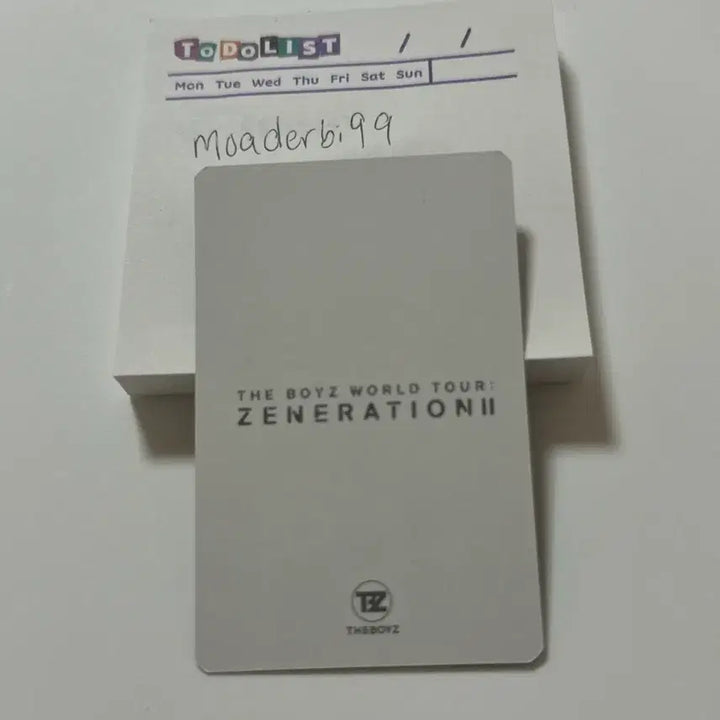 [BUNJANG] The Boyz Generation Younghoon Photocard / 더보이즈 zeneration 영훈 포카