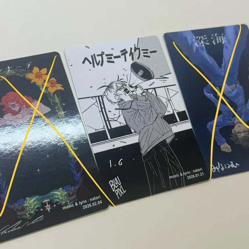 [BUNJANG] Natori Asia Tour Concert Trading Card / 나토리 내한 공연 극장 아시아투어 심해 트레카 트레이딩카드 엠디 굿즈 md 판매