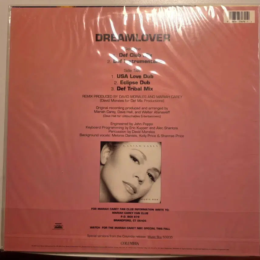 [BUNJANG] Mariah Carey Dreamlover Vinyl LP / 머라이어 캐리 DREAMLOVER 바이닐 Mariah Carey  머라이어캐리