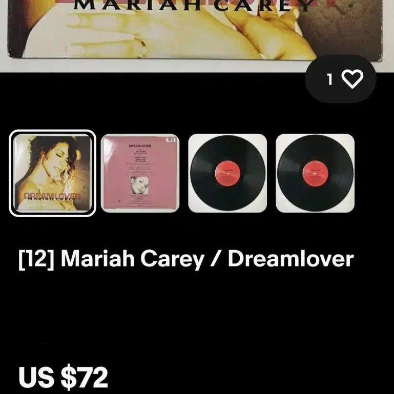 [BUNJANG] Mariah Carey Dreamlover Vinyl LP / 머라이어 캐리 DREAMLOVER 바이닐 Mariah Carey  머라이어캐리