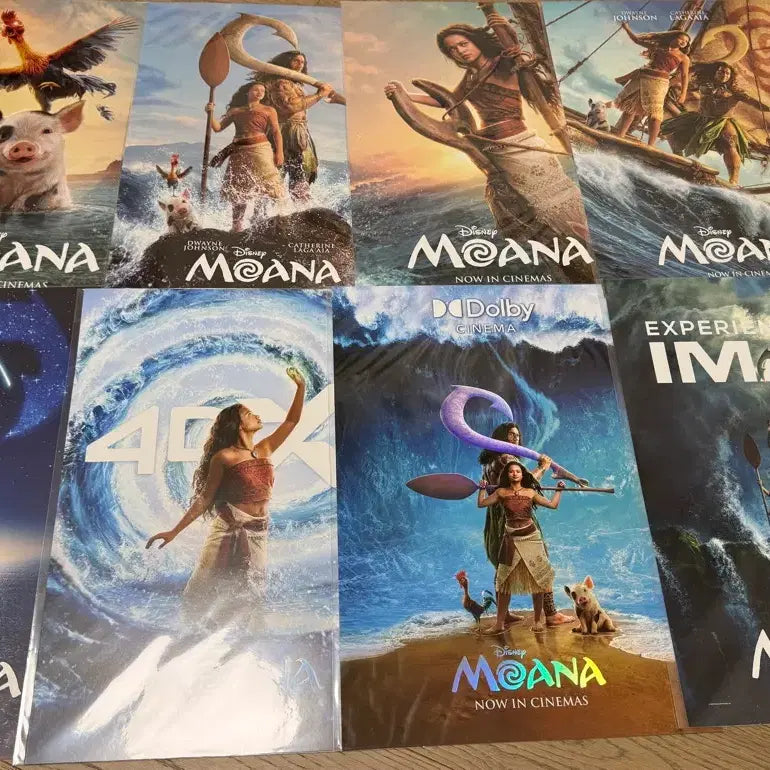 [BUNJANG] Disney Moana Poster Set (8 Types) / 모아나 포스터 8종