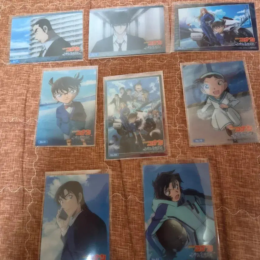 [BUNJANG] Detective Conan Clear Card 8-Card Bundle Set / 명탐정코난 클리어 카드 8장 일괄 판매