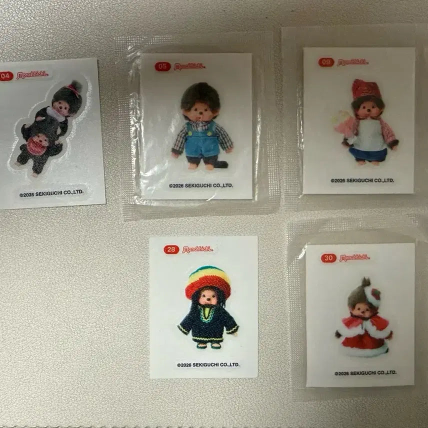 [BUNJANG] Monchhichi Fruit Jelly Sticker Set / 몬치치 띠부씰 과일젤리