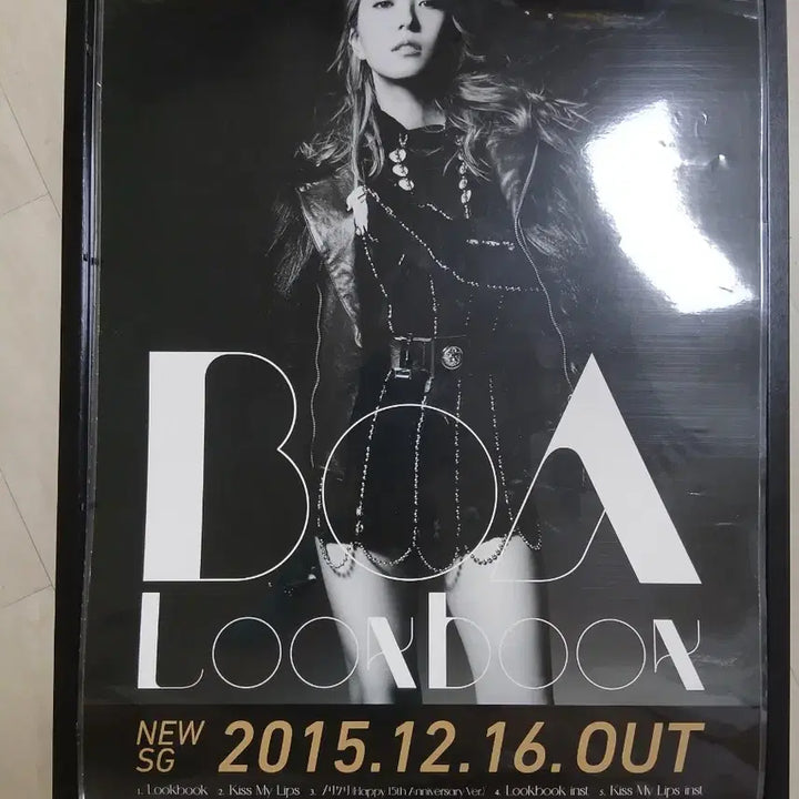 [BUNJANG] BoA 2015 Lookbook Japan Poster Framed / 보아 2015 룩북 일본 포스터 액자/ BoA Look book 브로마이드