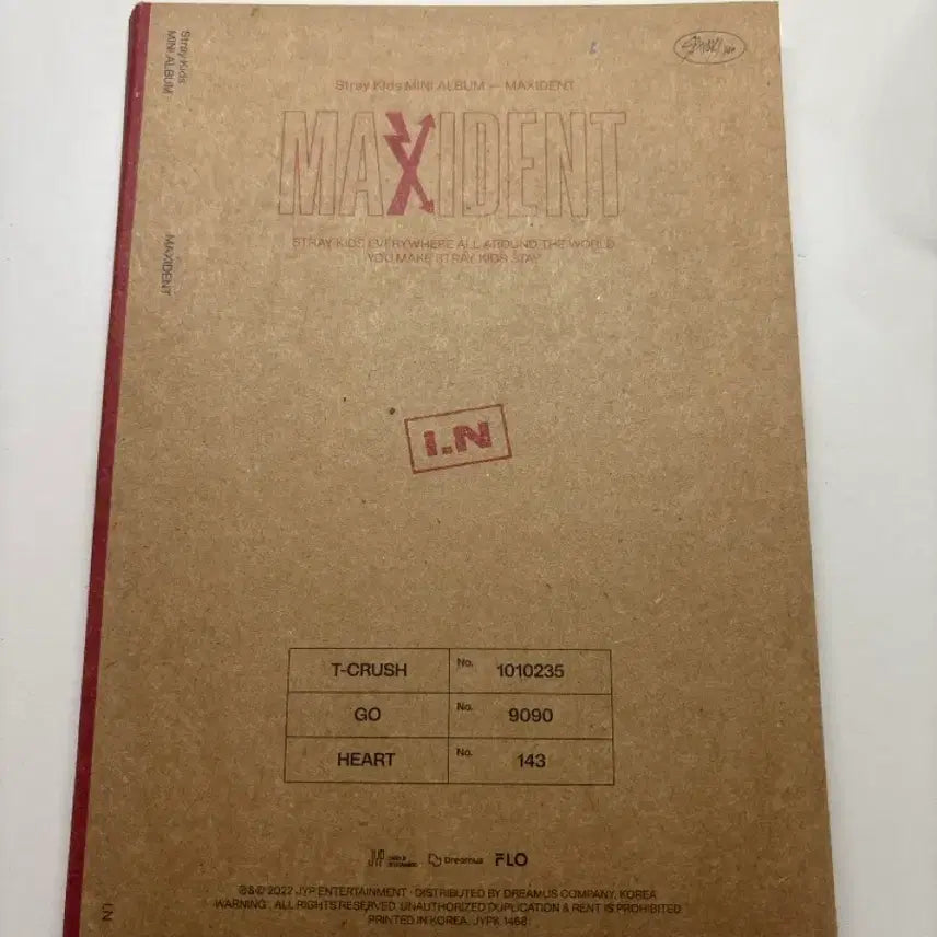 [BUNJANG] Stray Kids Maxident Album (I.N) / 스트레이키즈 맥시던트 앨범(I.N)