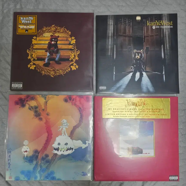 [BUNJANG] Kanye West The College Dropout, Late Registration, My Beautiful Dark Twisted Fantasy, Kids See Ghosts Bundle Set / 칸예 웨스트 1집, 2집, 5집, KSG 일괄판매