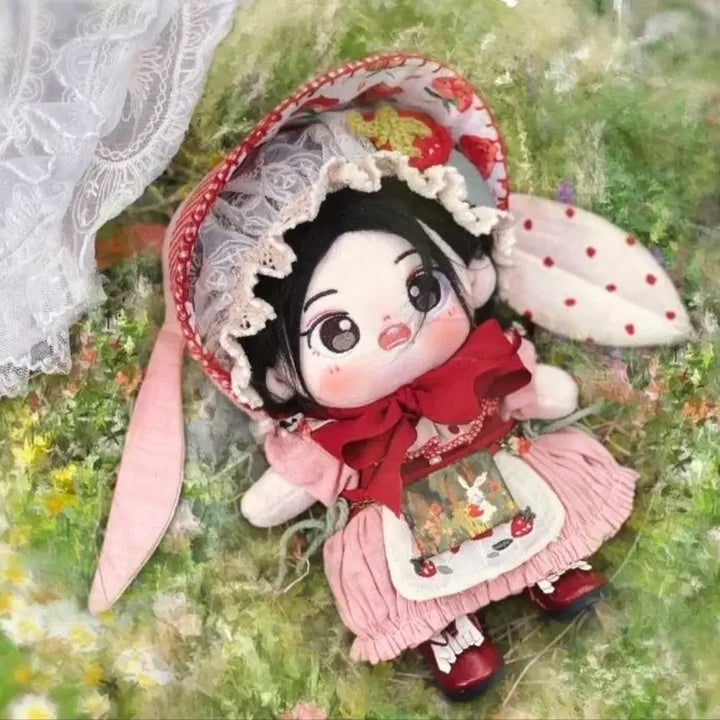 [BUNJANG] Strawberry Tree Rabbit 20cm Doll Wardrobe / 20cm 솜인형 옷장 딸기나무토끼 양도 판매