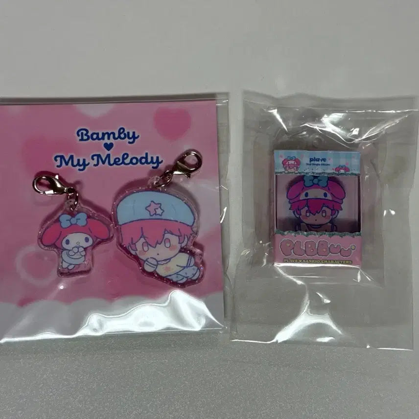 [BUNJANG] PLAVE Plip Mini + Charm Keyring (Bambi) / 플레이브 플뿌 미니어처+참키링(밤비)