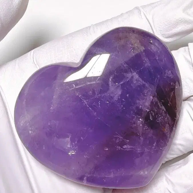 [BUNJANG] Natural Ametrine Heart Stone (92.6g) / 천연 원석 아메트린(자황수정) 하트 스톤