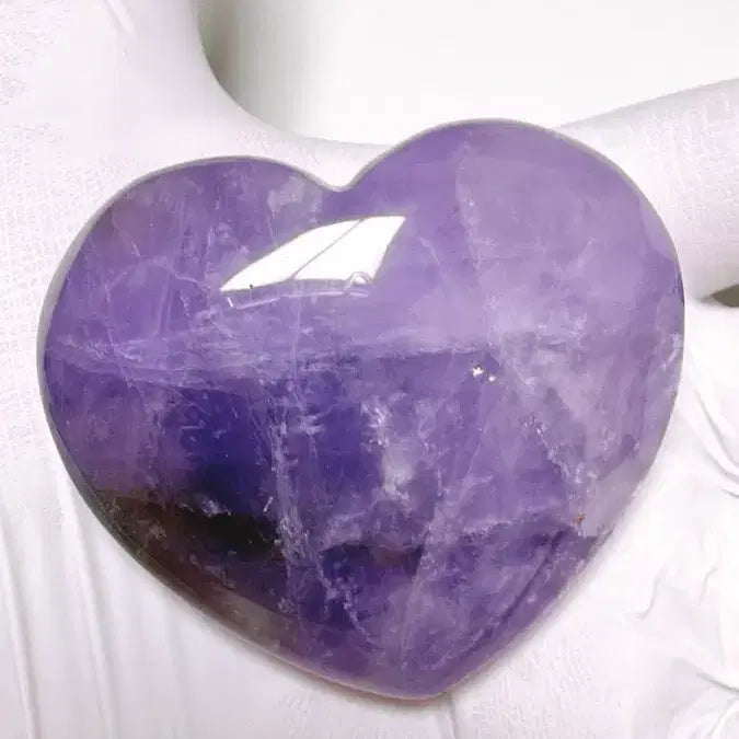 [BUNJANG] Natural Ametrine Heart Stone (92.6g) / 천연 원석 아메트린(자황수정) 하트 스톤