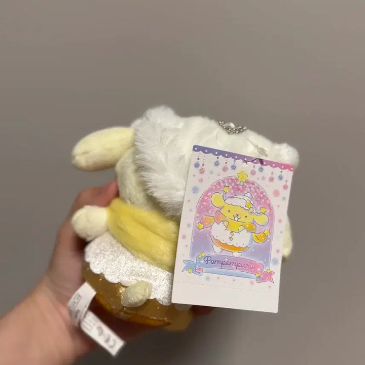 [BUNJANG] Sanrio Pompompurin Winter Outfit Doll Keyring Mascot / 정리중)) 산리오 폼폼푸린 겨울옷 인형 키링 마스코트