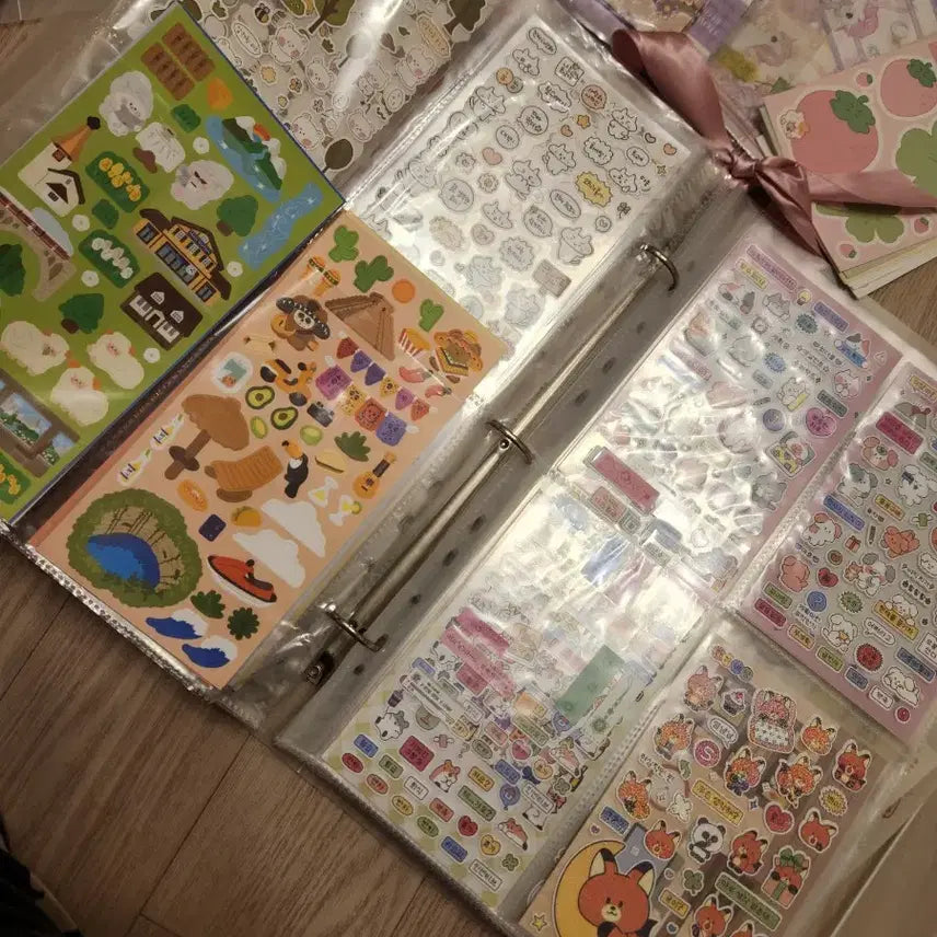 [BUNJANG] DIY Deco Supplies Set (Stickers, Masking Tape, Notepaper, Postcards, Hole Punch) / 다꾸 용품 세트 (스티커, 마스킹 테이프, 편지지, 엽서, 타공기 포함)