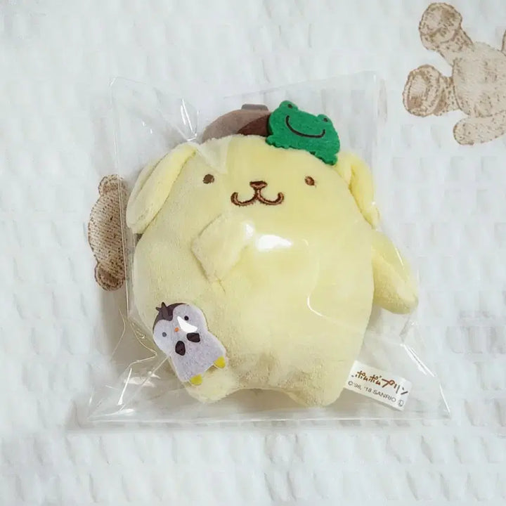 [BUNJANG] Sanrio Pompompurin Mascot Vintage 2018 / 산리오 고전 민트&amp;휘핑과 함께 폼폼푸린 마스코트  팝니다.