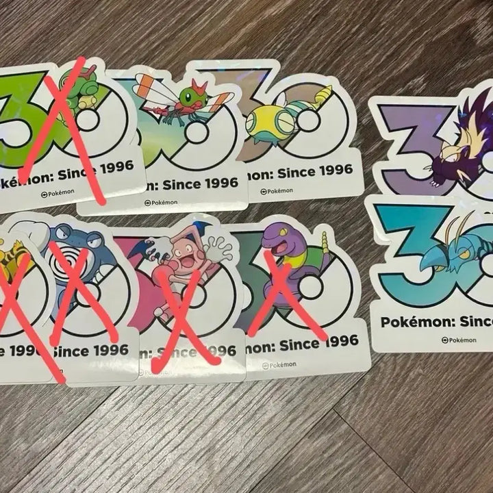 [BUNJANG] Pokemon 30th Anniversary Sticker / 포켓몬 30주년 스티커