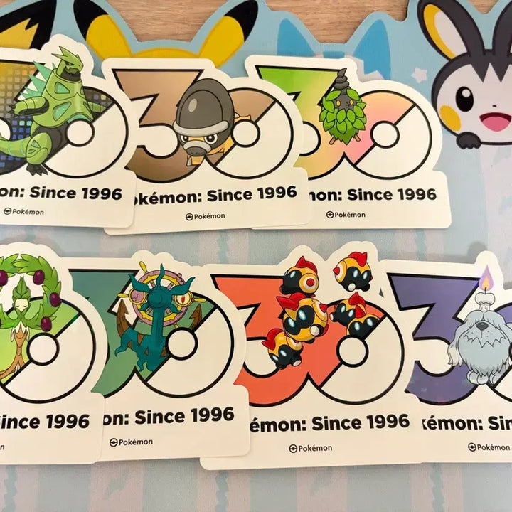 [BUNJANG] Pokemon 30th Anniversary Stickers / 포켓몬 30주년 스티커