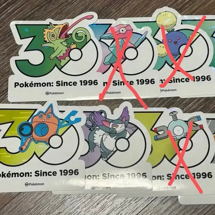 [BUNJANG] Pokemon 30th Anniversary Stickers / 포켓몬 30주년 스티커