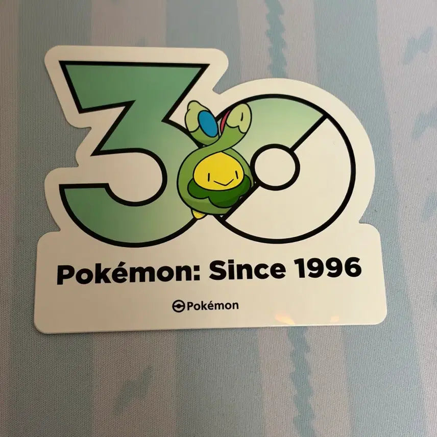 [BUNJANG] Pokemon 30th Anniversary Grotle Sticker / 포켓몬 30주년 꼬몽울 스티커