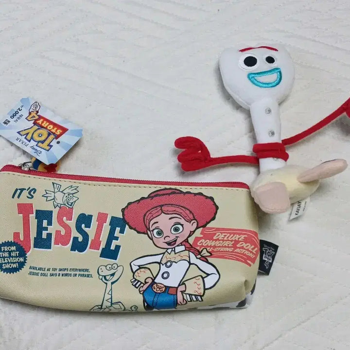 [BUNJANG] Toy Story Jessie Pouch + Forky Plush / 토이 스토리 제시 파우치 + 포키 인형
