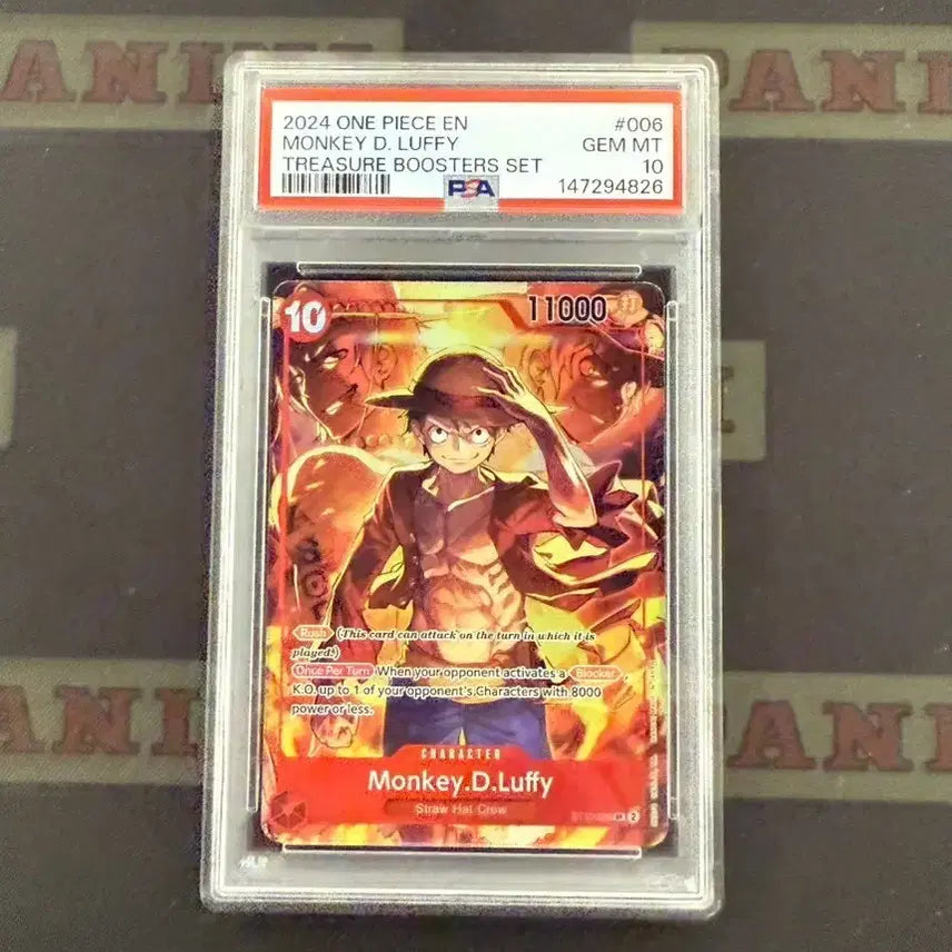[BUNJANG] One Piece Card Monkey D. Luffy ST10-006 Treasure Booster English PSA 10 / 원피스 카드 루피 ST10-006 트레저 부스터 영판 PSA10