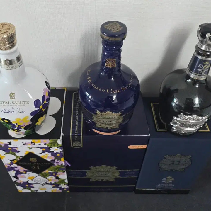[BUNJANG] Royal Salute 100 Cask Selection Fashion Collection Whiskey Empty Bottles (3 types) / 로얄살루트 패션컬렉션 100캐스크 위스키 공병