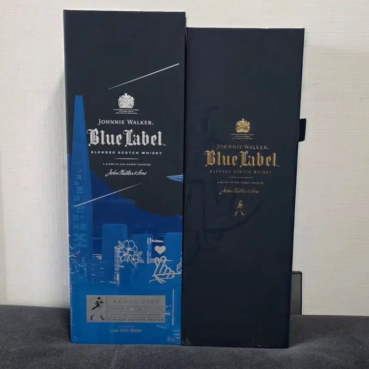 [BUNJANG] Johnnie Walker Blue Label Seoul Edition Whiskey Empty Bottle (2) / 조니워커 블루라벨 서울 에디션 위스키 공병