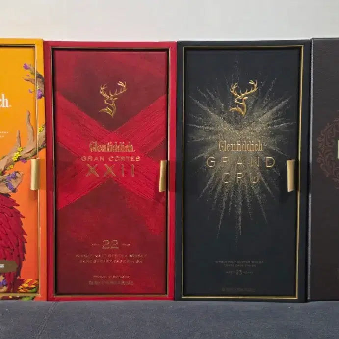 [BUNJANG] Glenfiddich Whiskey Empty Bottle Collection Set with Cases / 글렌피딕 위스키 세트 공병 일괄