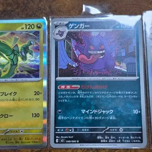 [BUNJANG] Rayquaza/Gengar/Diancie Pokemon Cards - Japanese Set / 레쿠자/겐가/다이노즈 포켓몬 카드 3장