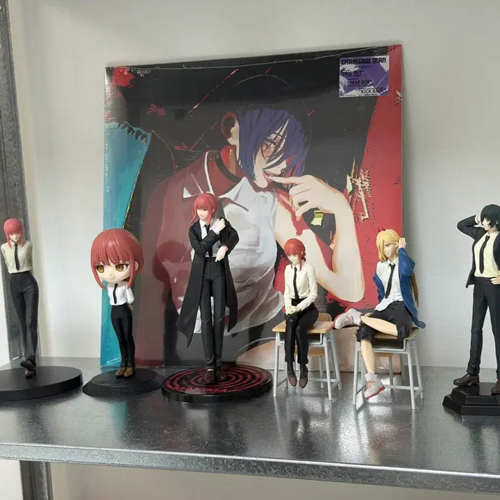 [BUNJANG] Chainsaw Man Makima, Power, Himeno Figures &amp; Iris Out LP Bundle Set / 체인소맨 피규어, LP 일괄판매