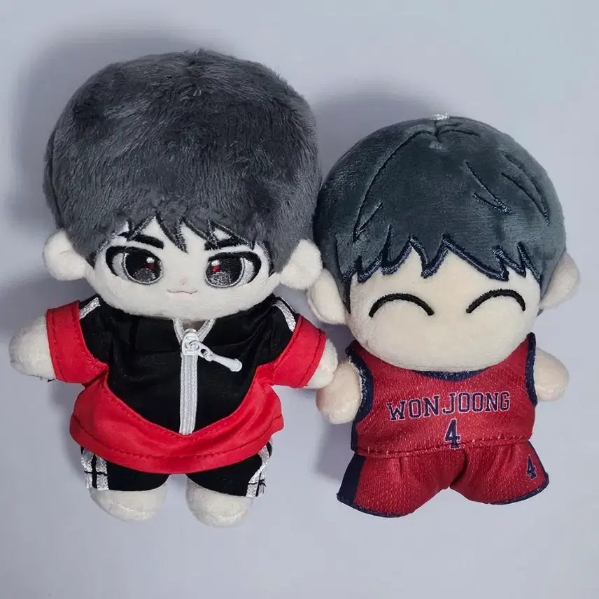 [BUNJANG] Garbage Time Won Jung Jeon "Gomzi" 10cm Doll (Includes Outfit) + "Jjakppung" Doll / 가비지타임 갑타 원중 전영중 솜인형 뼈깅 10깅(옷포함) + 작뿡 인형 일괄 원가 이하 양도