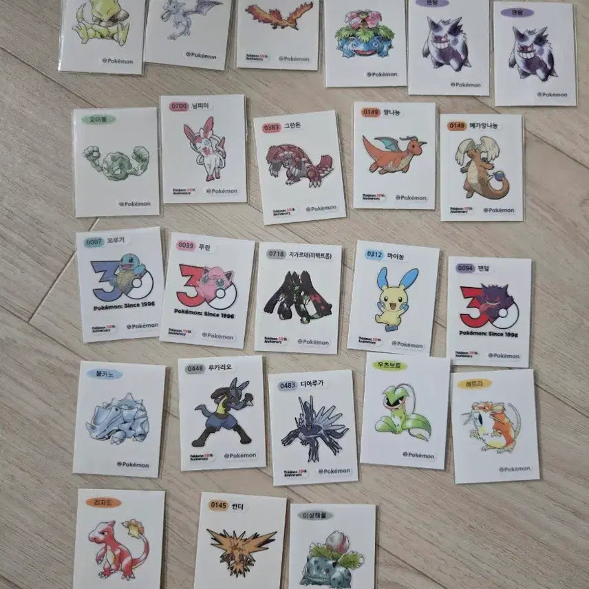 [BUNJANG] Pokemon Stickers / 포켓몬 띠부씰 판매