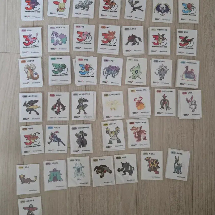 [BUNJANG] Pokemon Stickers / 포켓몬 띠부씰 판매