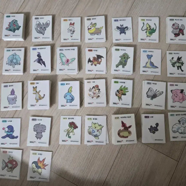 [BUNJANG] Pokemon Stickers / 포켓몬 띠부씰 판매