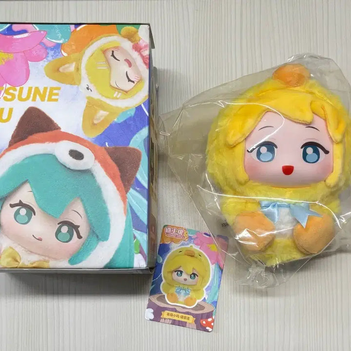 [BUNJANG] Hatsune Miku Forest Animal Yellow Chick Len Figure / 하츠네미쿠 숲속의 동물 렌 인형