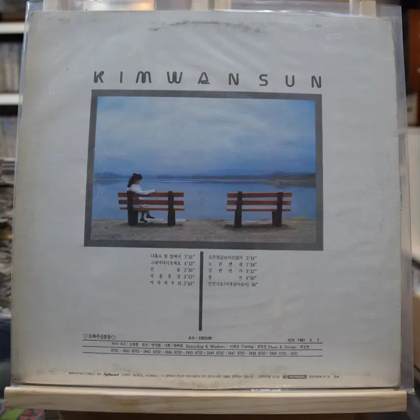 [BUNJANG] Kim Wan Sun 2nd Album Near Mint Vinyl / 김완선 2집 니어민트 : 나홀로뜰앞에서