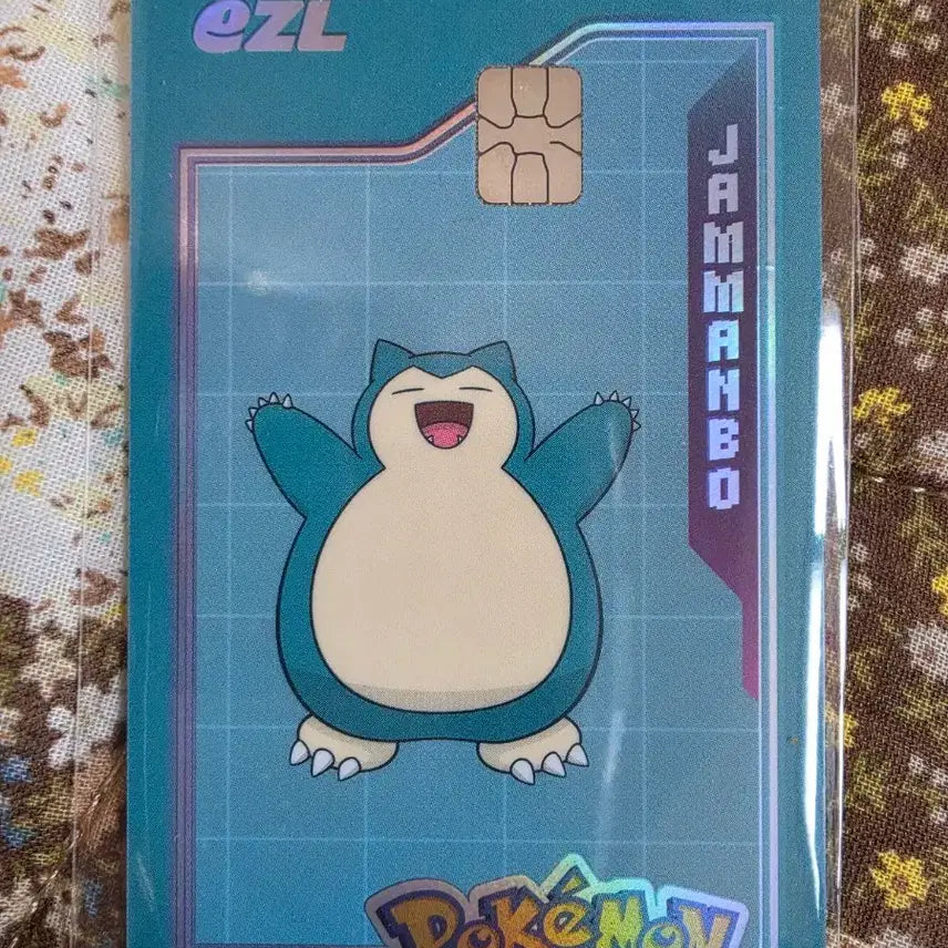 [BUNJANG] Pokemon 30th Anniversary EZL Snorlax Transit Card / 포켓몬 30주년 이즐 잠만보 EZL 교통카드