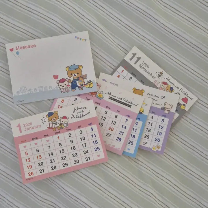 [BUNJANG] Rilakkuma Calendar Frame Plush Doll / 달력 엑자 리락쿠마 인형 산엑스